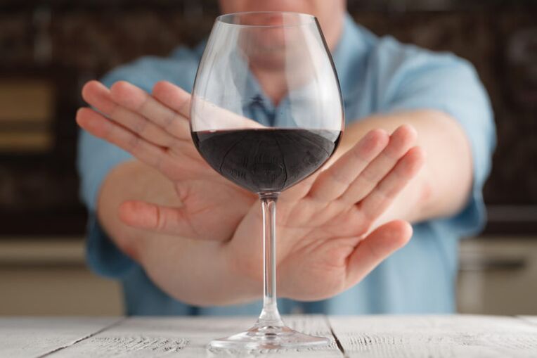 Rejecting a glass of wine